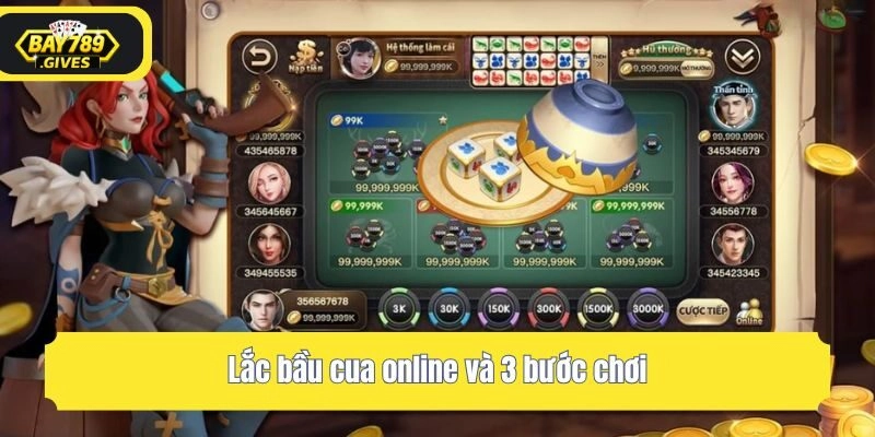 Lắc bầu cua online và 3 bước chơi